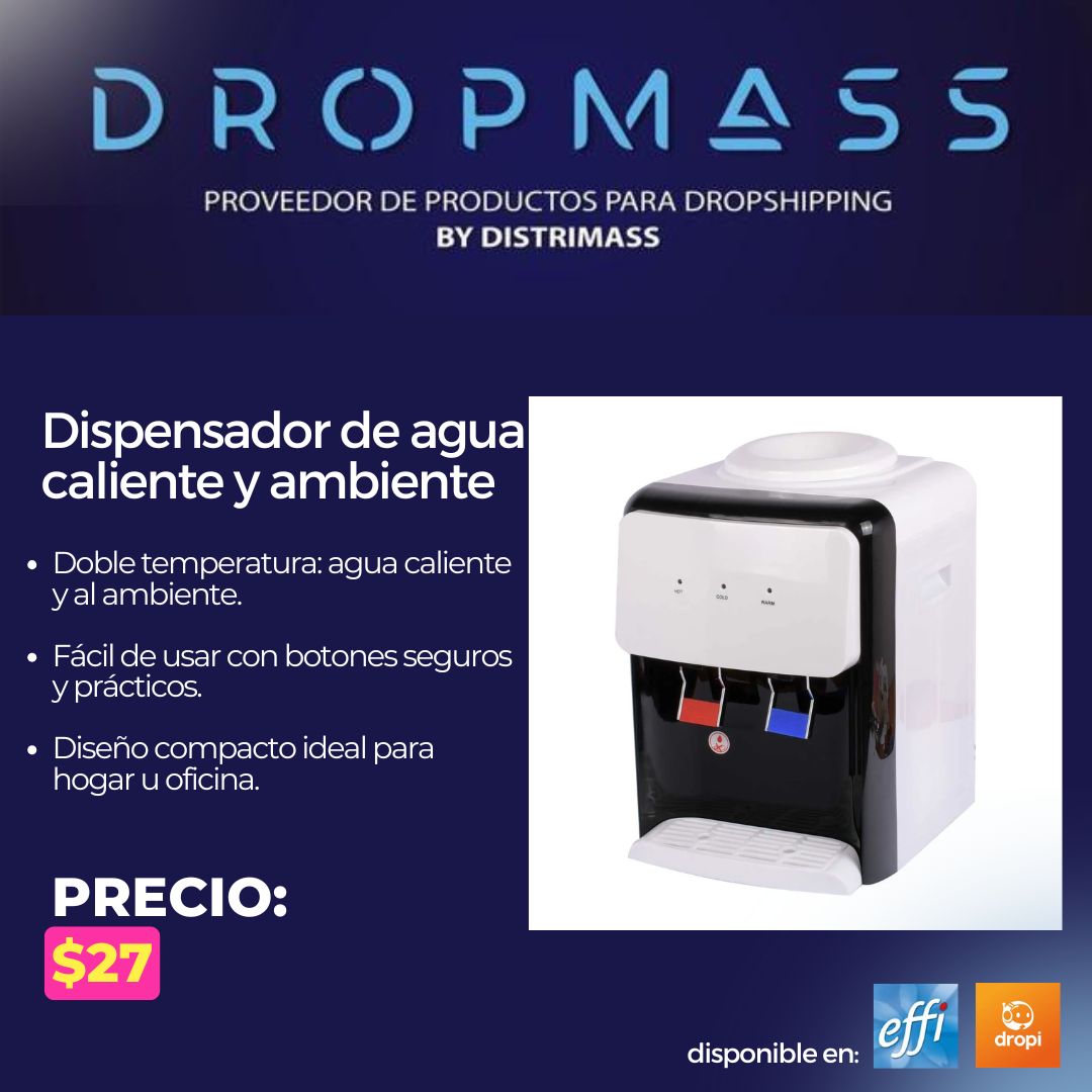 DISPENSADOR DE AGUA AMBIENTE Y CALIENTE